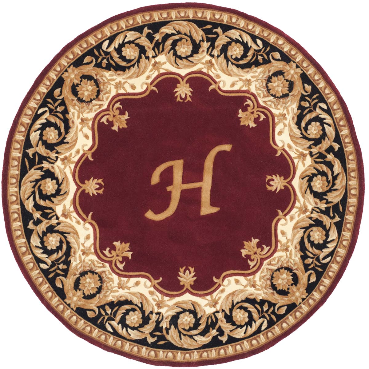 Safavieh Naples 20H Rug, NA520H - Maroon / Beige