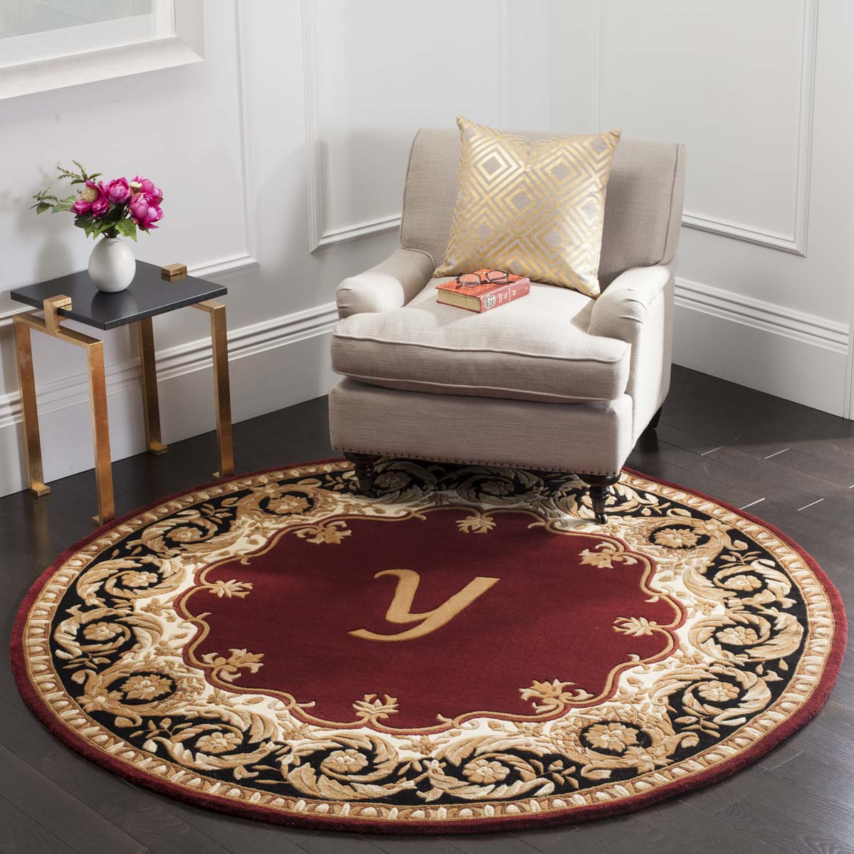 Safavieh Naples 20Y Rug, NA520Y - Maroon / Beige