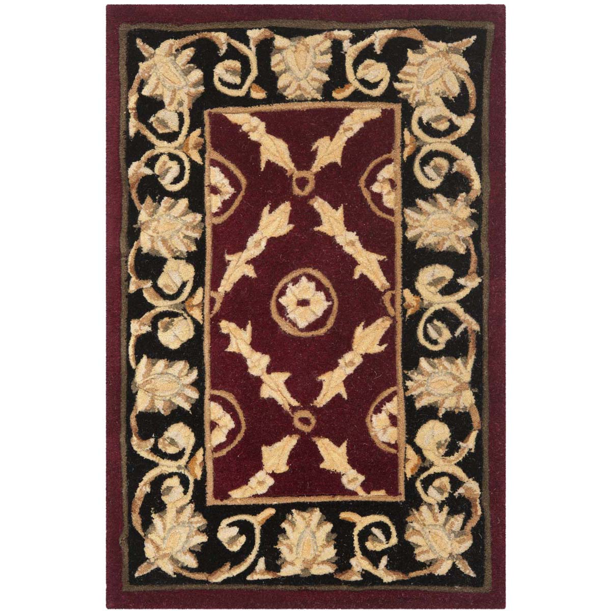 Safavieh Naples 21B Rug, NA521B - Burgundy / Black