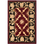 Safavieh Naples 21B Rug, NA521B - Burgundy / Black