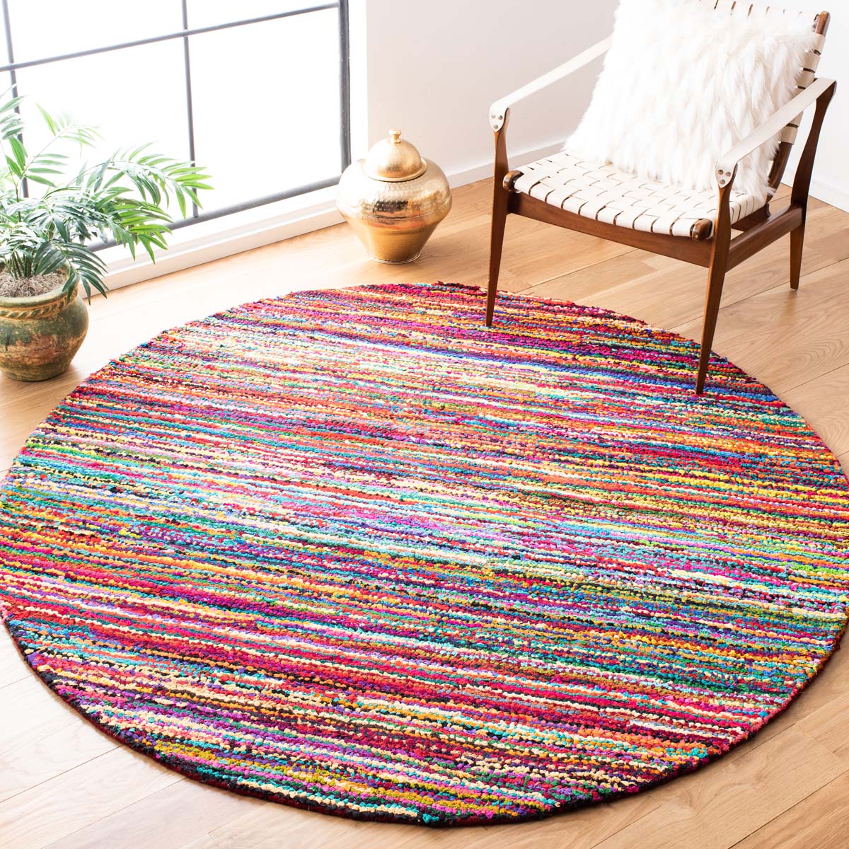 Safavieh Nantucket 142 Rug, NAN142 - Pink / Multi