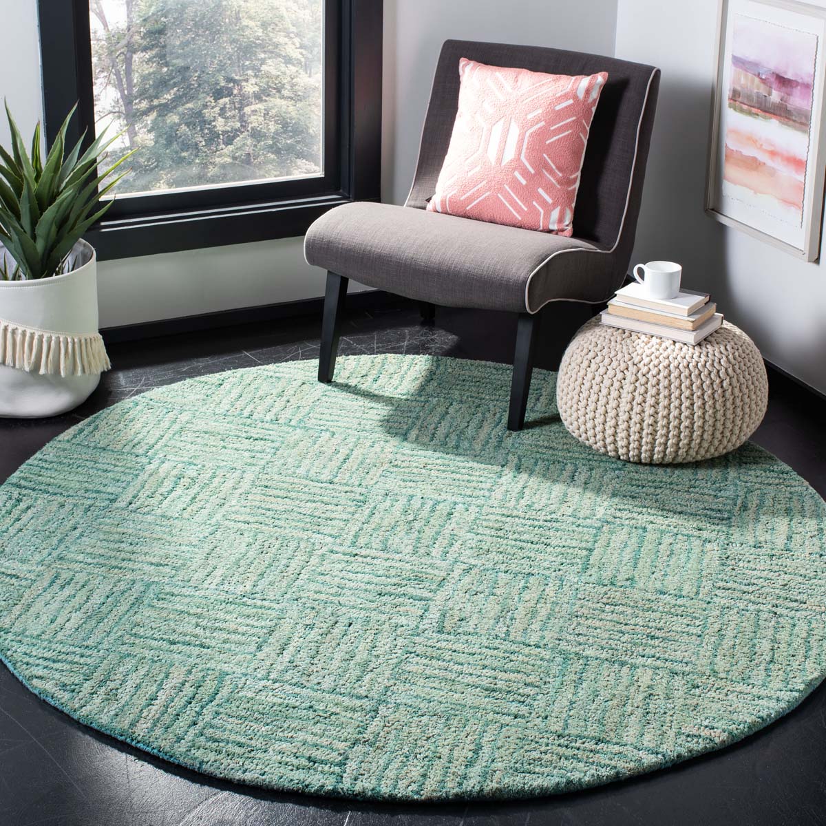 Safavieh Nantucket 316 Rug, NAN316 - Green / Multi