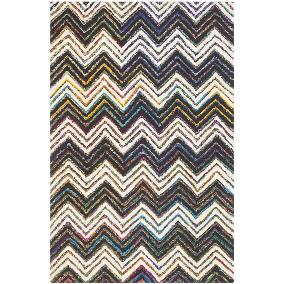 Safavieh Nantucket 601 Rug, NAN601 - Ivory / Black