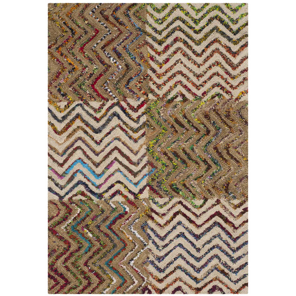 Safavieh Nantucket 602 Rug, NAN602 - Beige / Brown