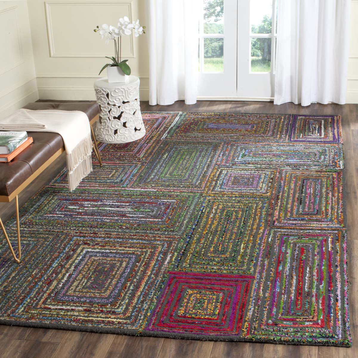 Safavieh Nantucket 609 Rug, NAN609 - Charcoal