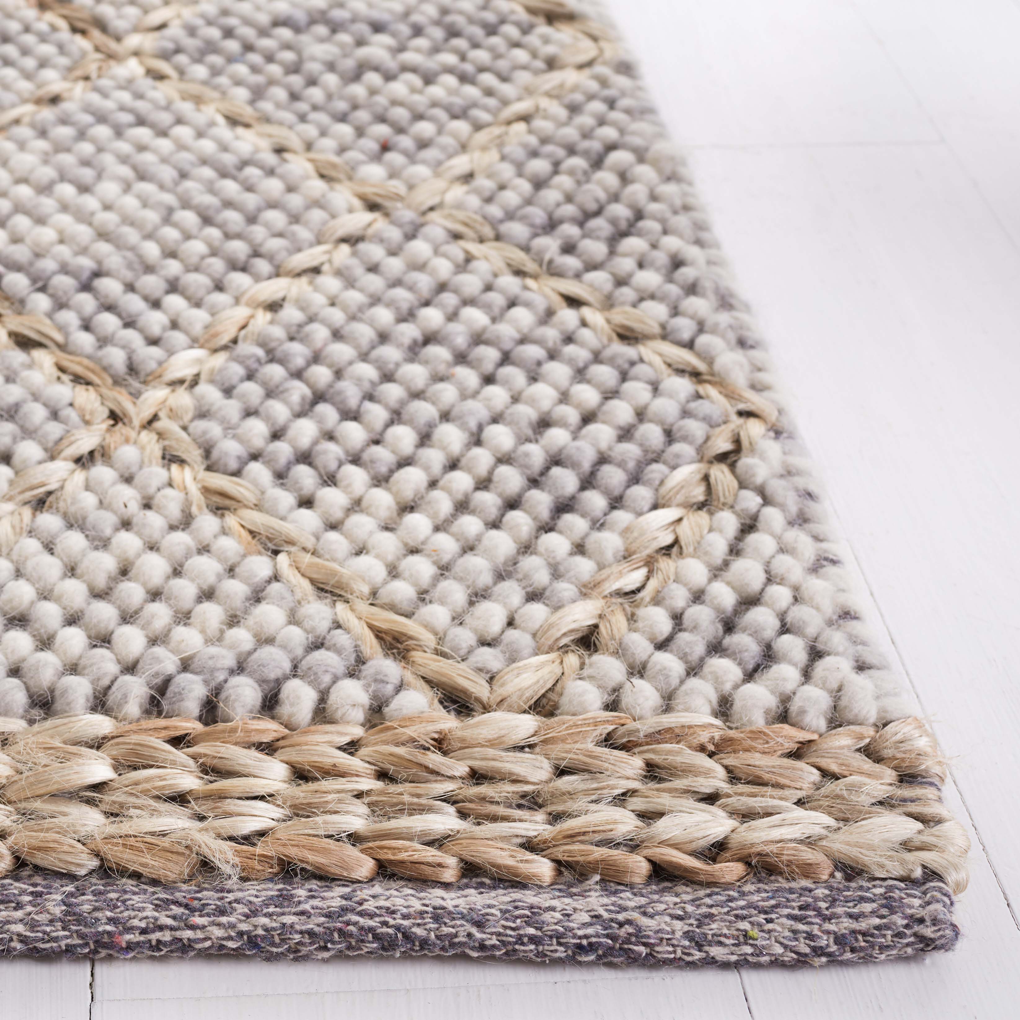 Safavieh Natura 223 Rug, NAT223 - LIGHT GREY / NATURAL