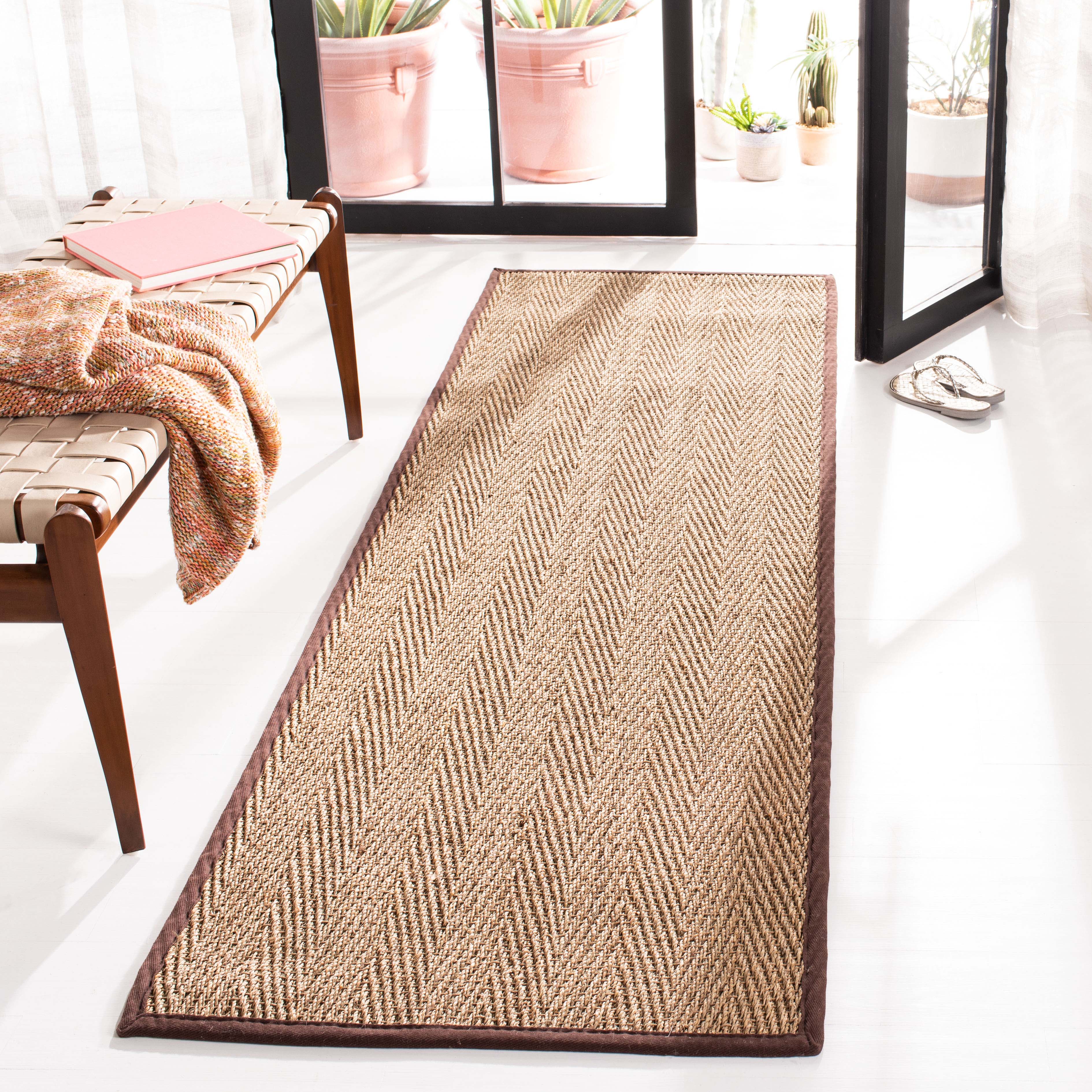 Safavieh Natural Fiber 15K Rug, NF115K - Natural / Dark Brown