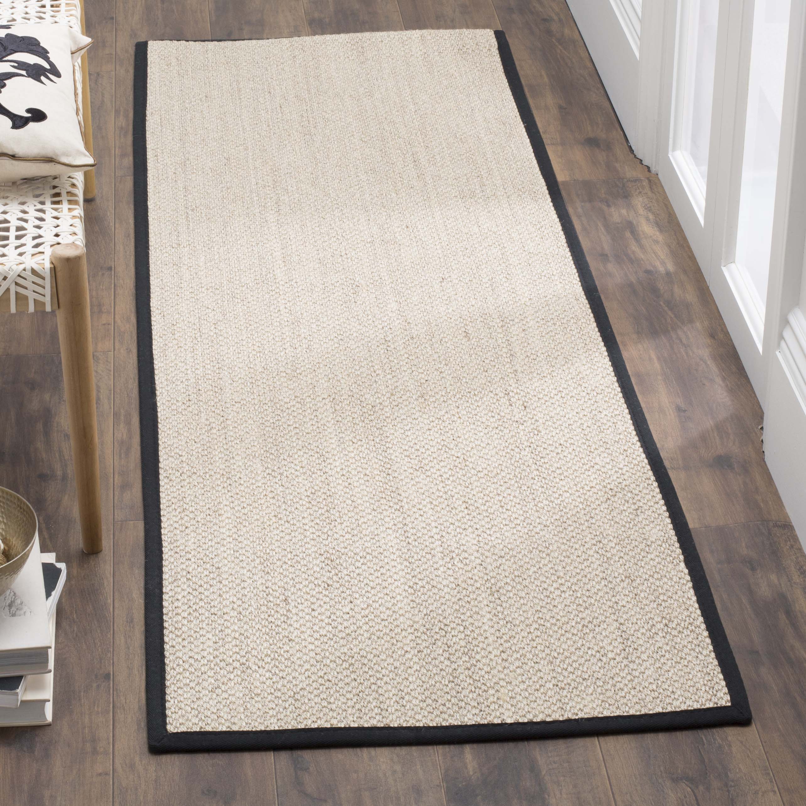 Safavieh Natural Fiber 43A Rug, NF143A - Marble / Black