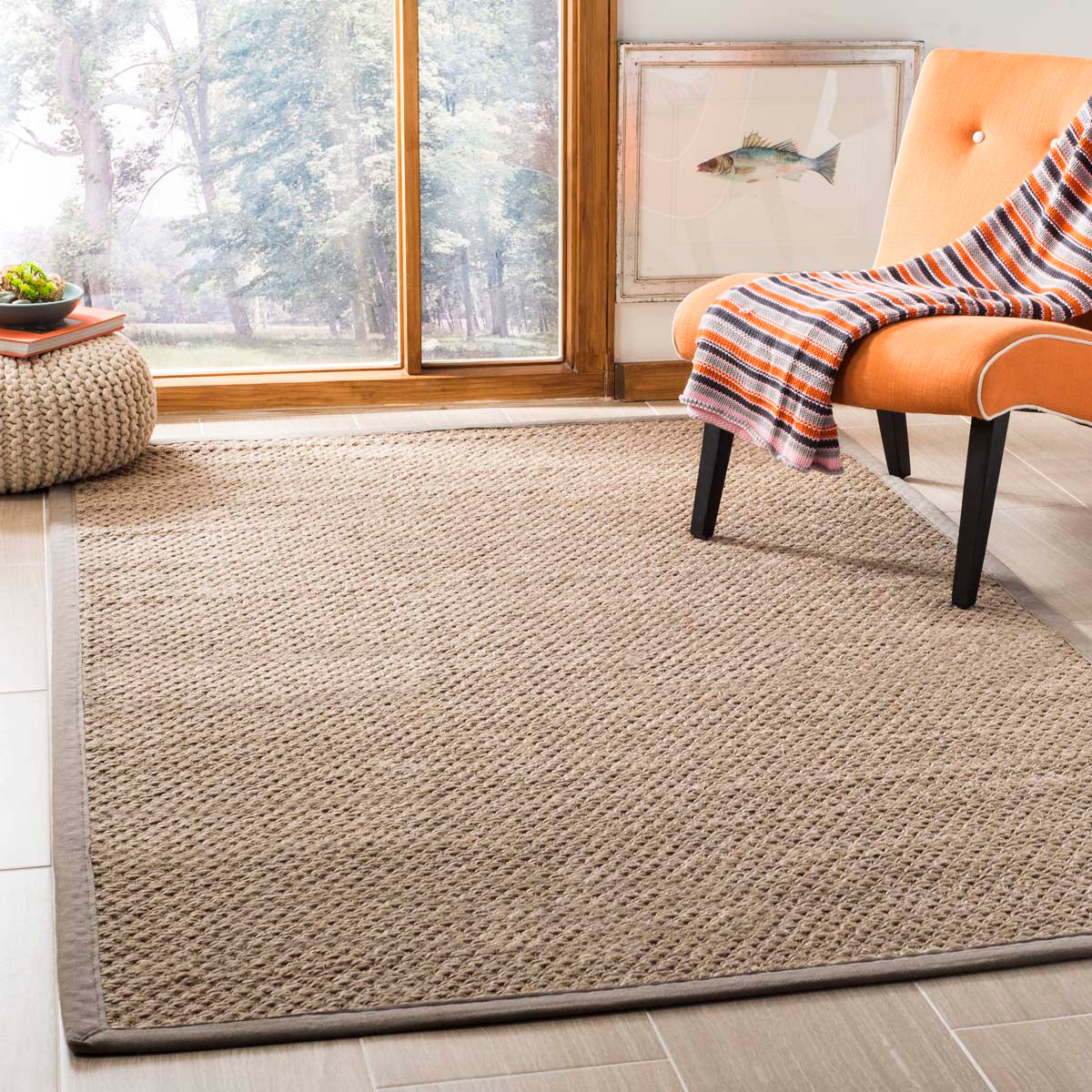 Safavieh Natural Fiber 53A Rug, NF153A - Natural / Grey