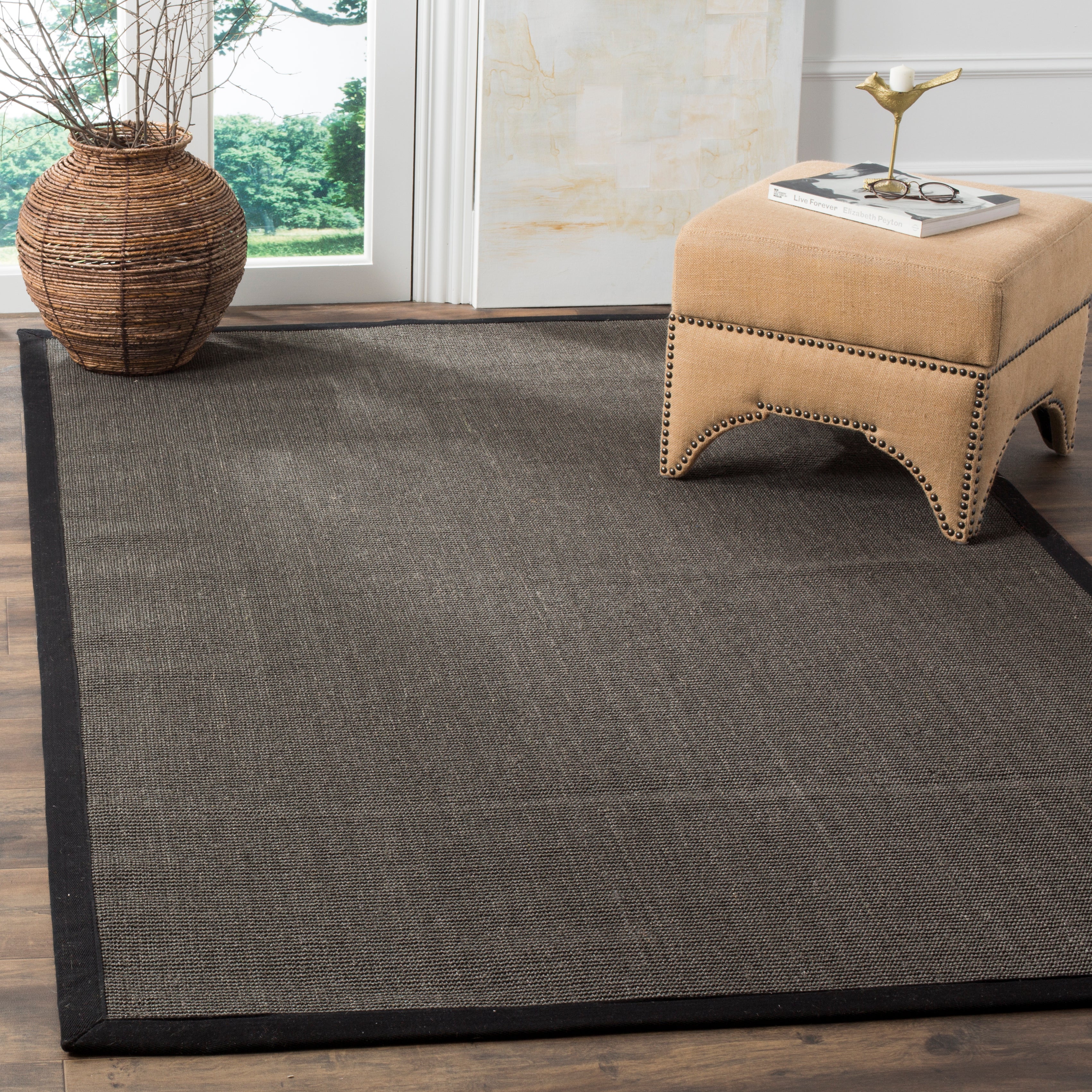 Safavieh Natural Fiber 441 Rug, NF441 - Charcoal / Charcoal