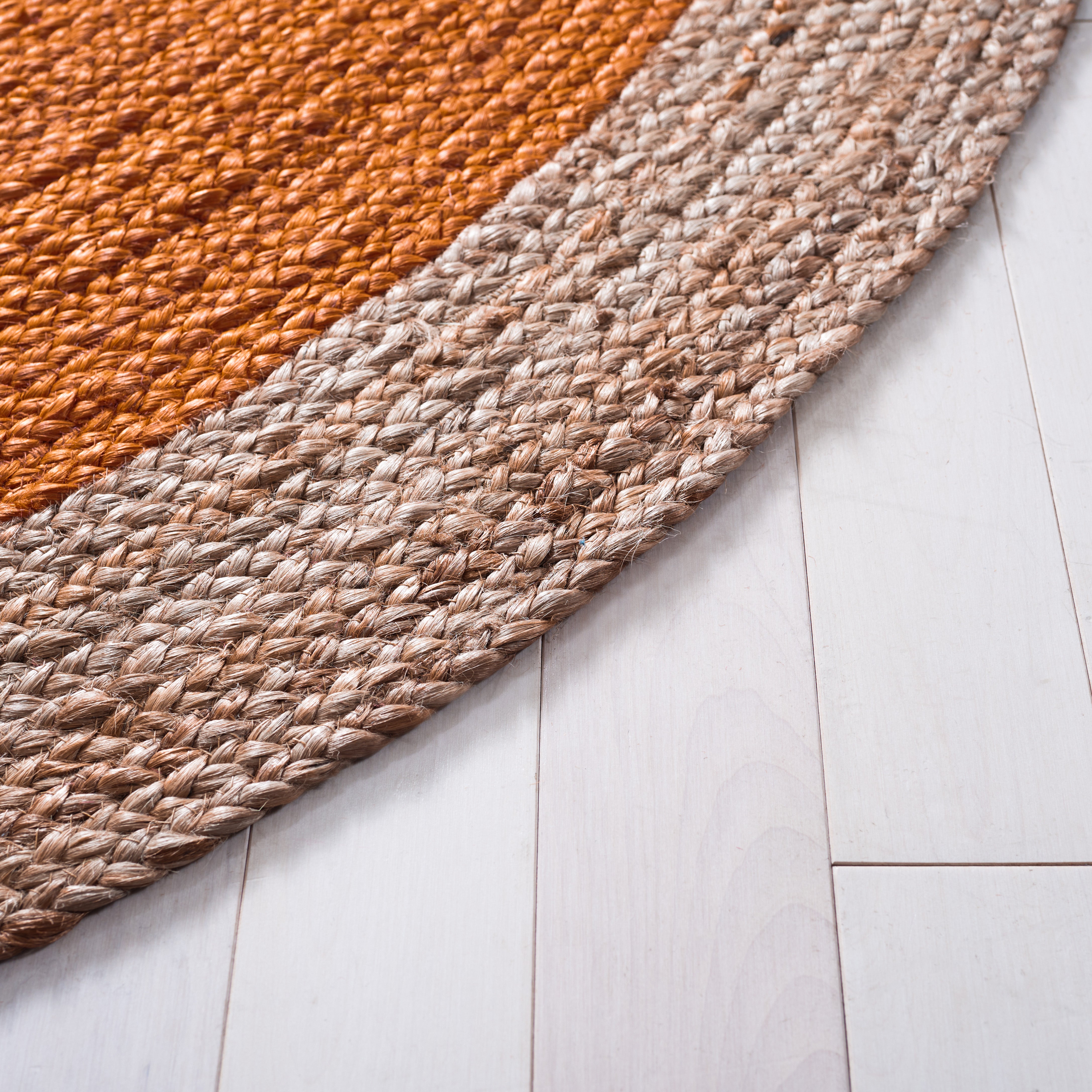 Safavieh Natural Fiber 01 Rug, NF801 - Orange / Natural