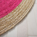 Safavieh Natural Fiber 01 Rug, NF801 - Fuchsia / Natural