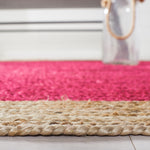 Safavieh Natural Fiber 01 Rug, NF801 - Fuchsia / Natural