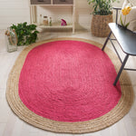 Safavieh Natural Fiber 01 Rug, NF801 - Fuchsia / Natural