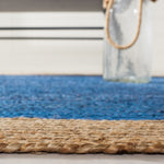 Safavieh Natural Fiber 01 Rug, NF801 - Royal Blue / Natural