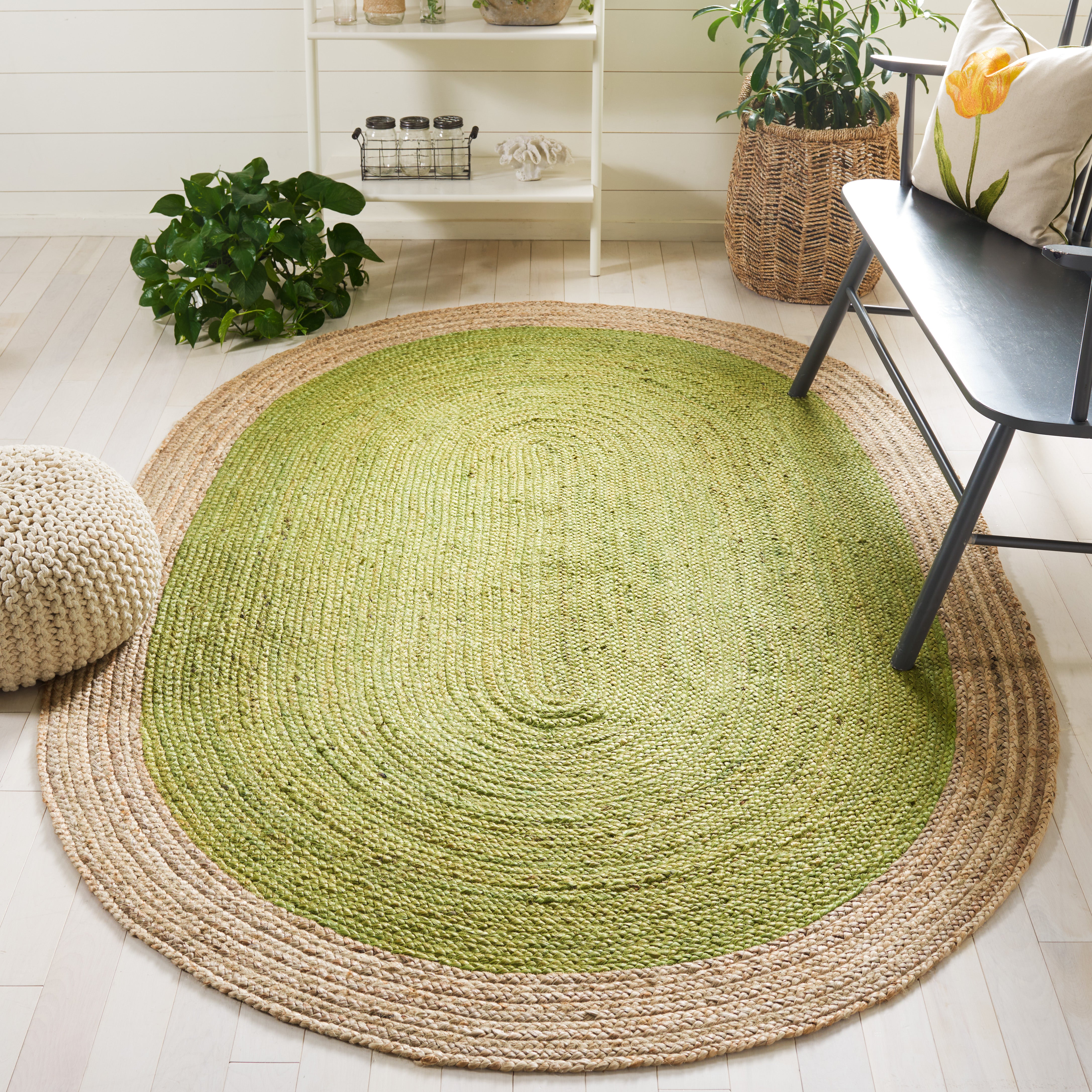 Safavieh Natural Fiber 01 Rug, NF801 - Green / Natural