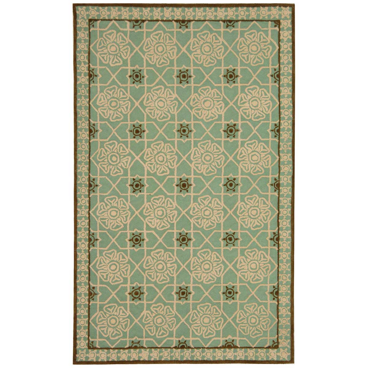 Safavieh Newport 423 Rug, NPT423 - Teal / Ivory