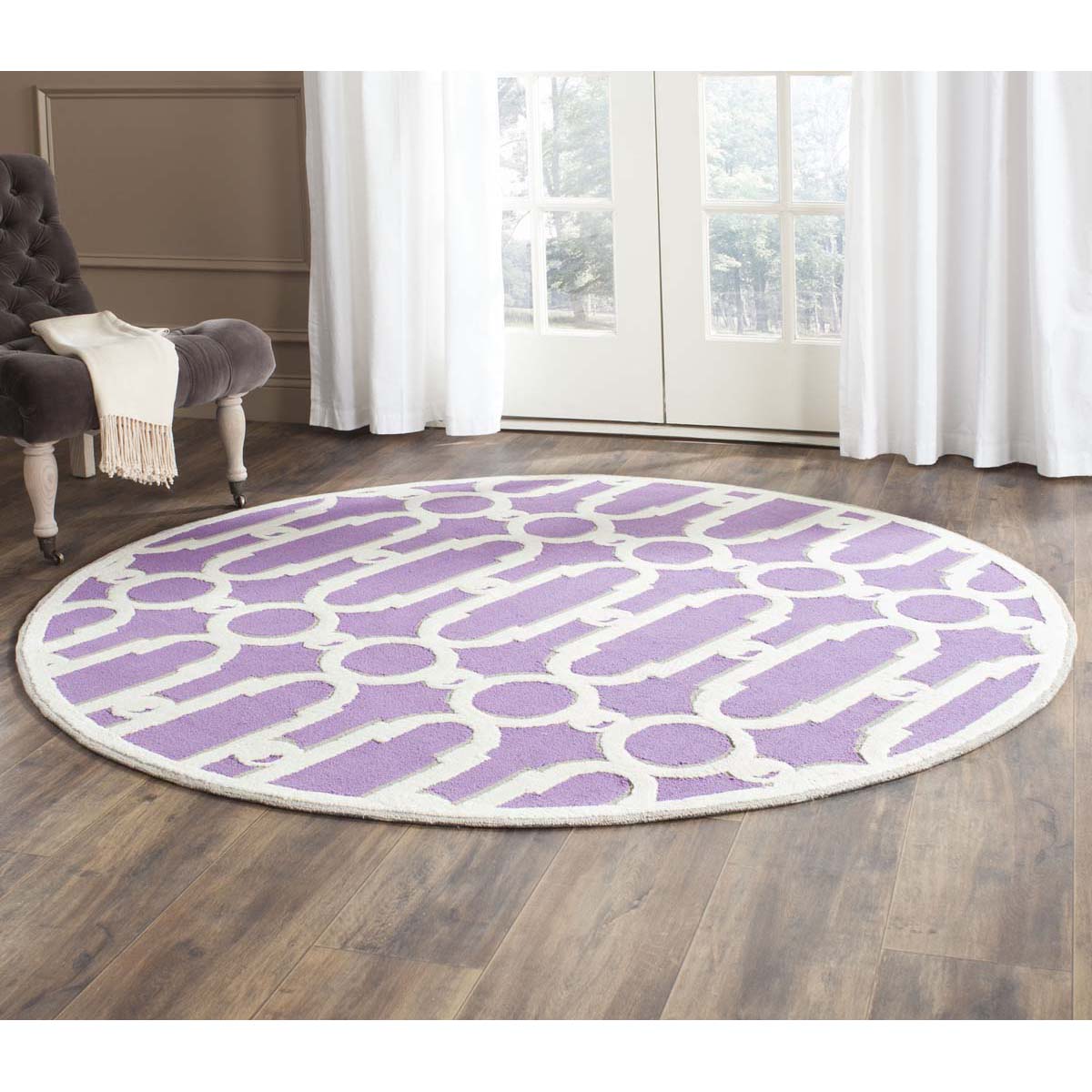 Safavieh Newport 434 Rug, NPT434 - Purple / White