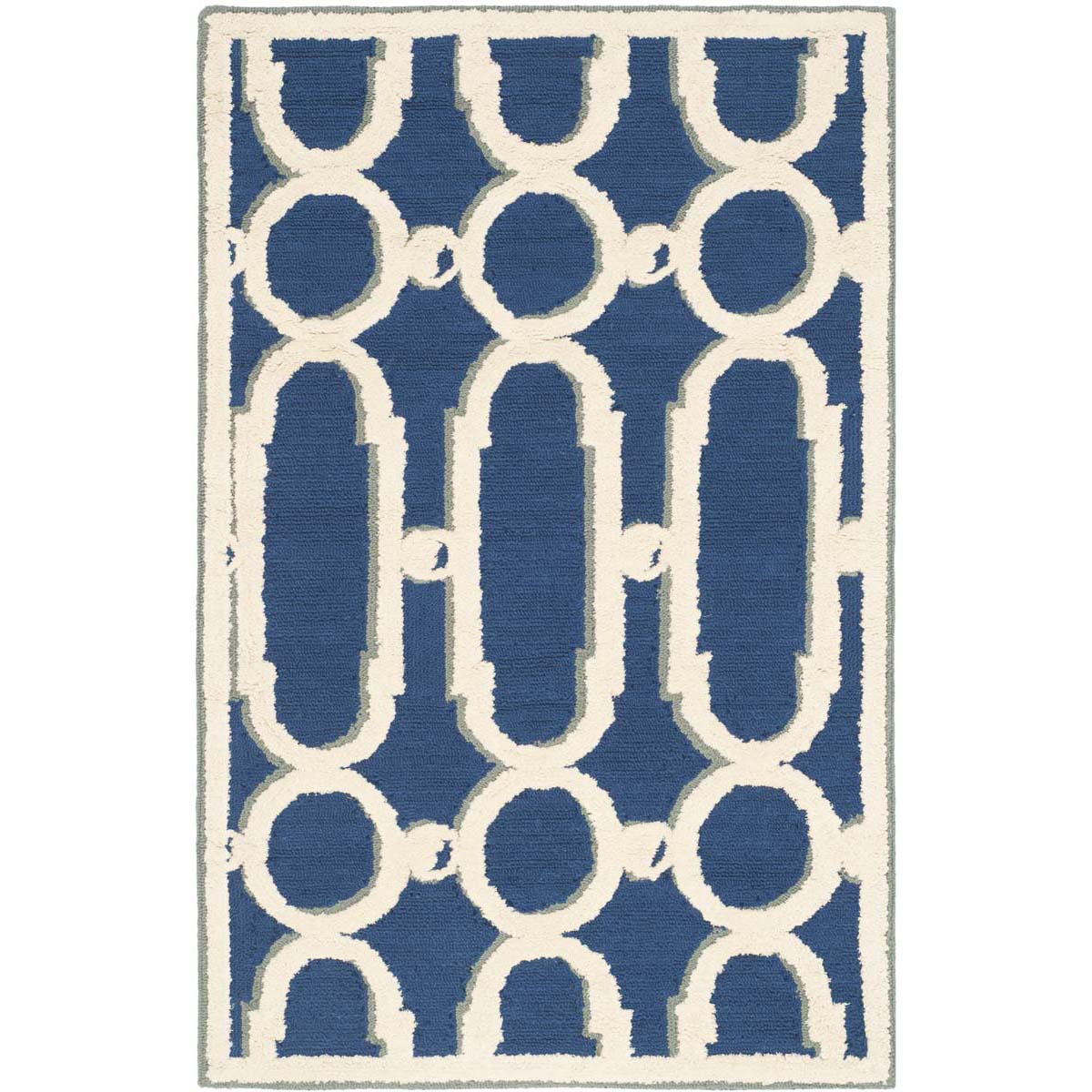 Safavieh Newport 434 Rug, NPT434 - Royal Blue / White