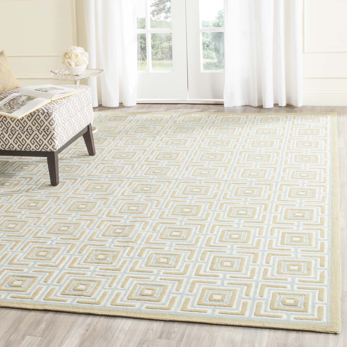 Safavieh Newport 438 Rug, NPT438 - Olive / Light Blue