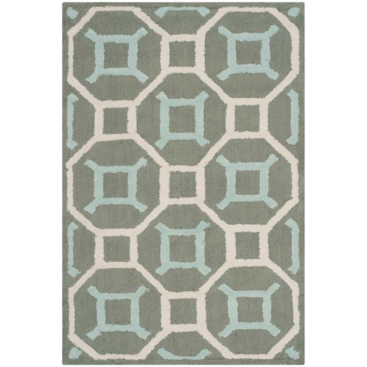 Safavieh Newport 439 Rug, NPT439 - Aquamarine / White