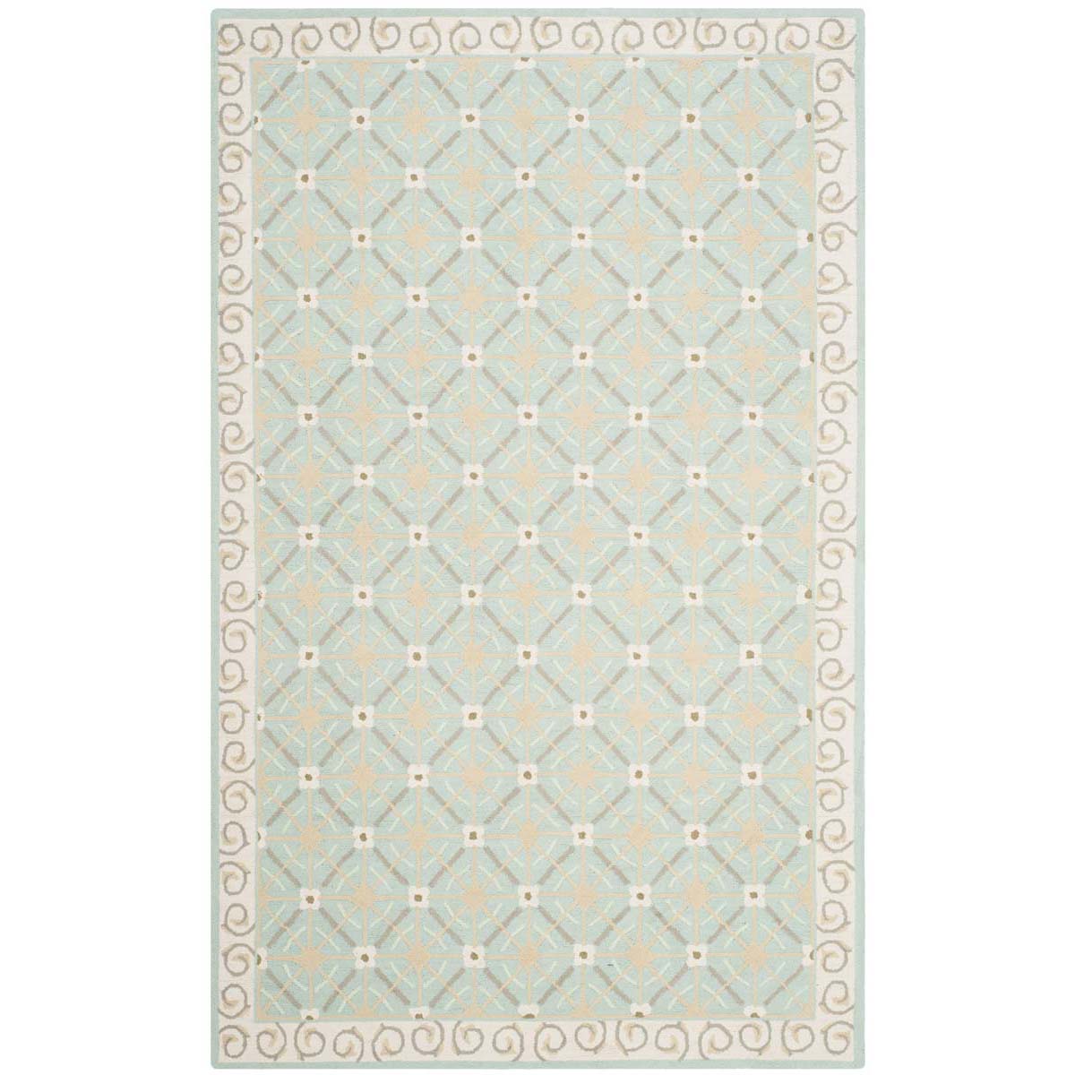 Safavieh Newport 443 Rug, NPT443 - Aquamarine / Beige