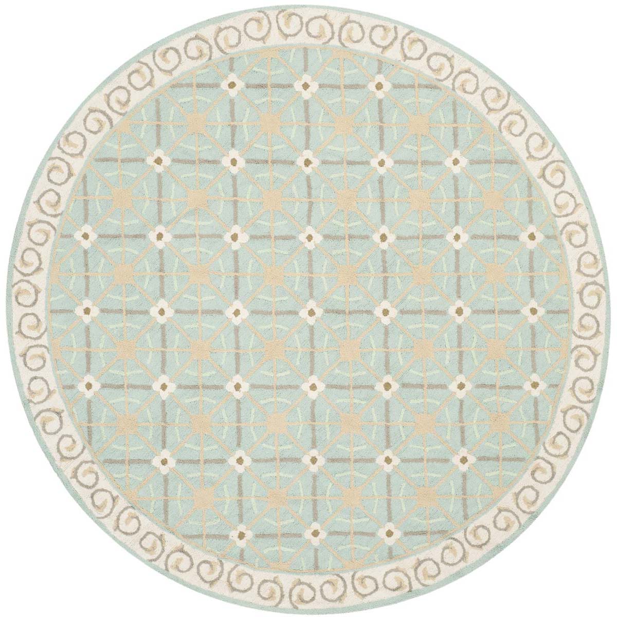 Safavieh Newport 443 Rug, NPT443 - Aquamarine / Beige