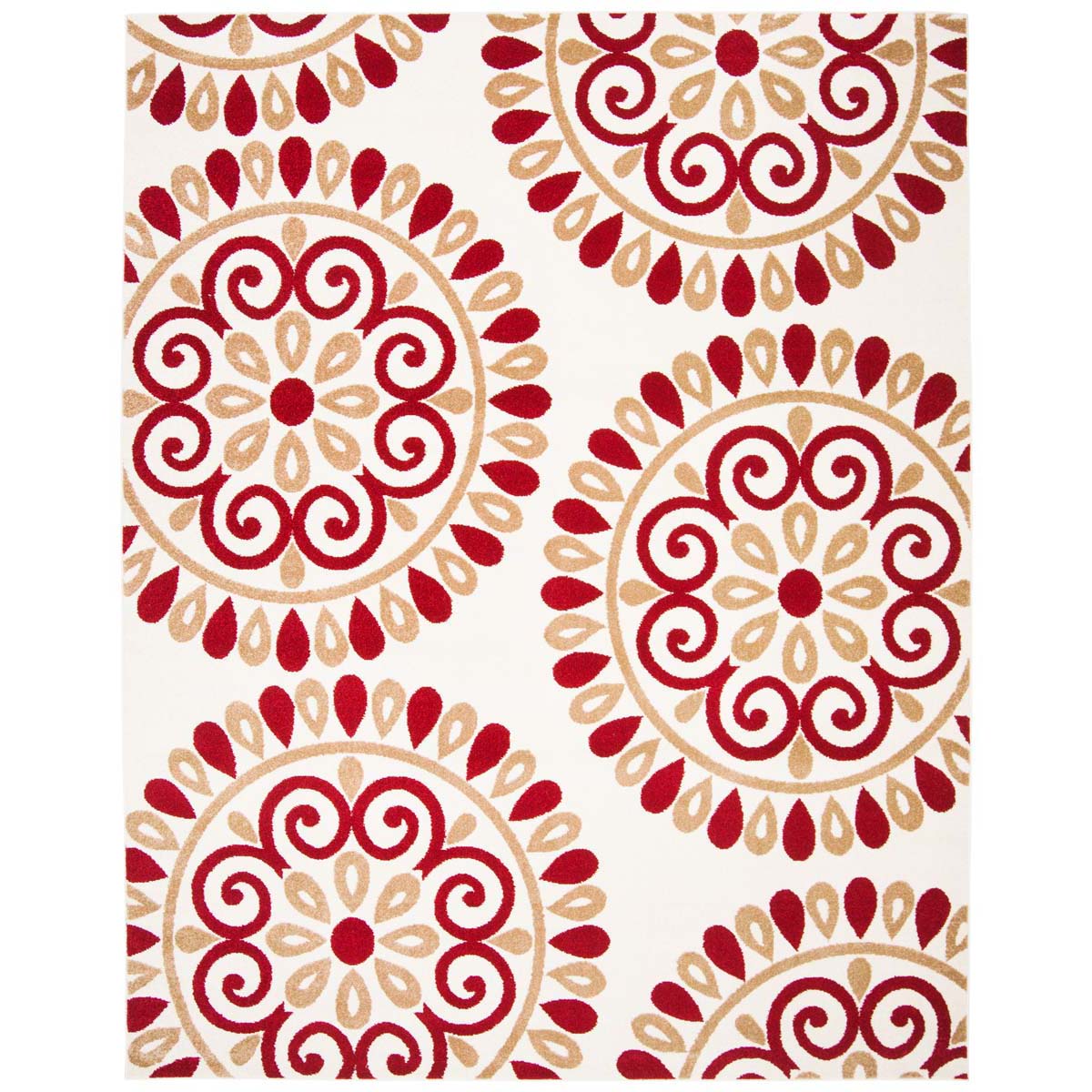 Safavieh Newport S51 Rug, NPTS51 - Cranberry / Cream