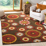 Safavieh Newbury 872 Rug, NWB872 - Brown / Red