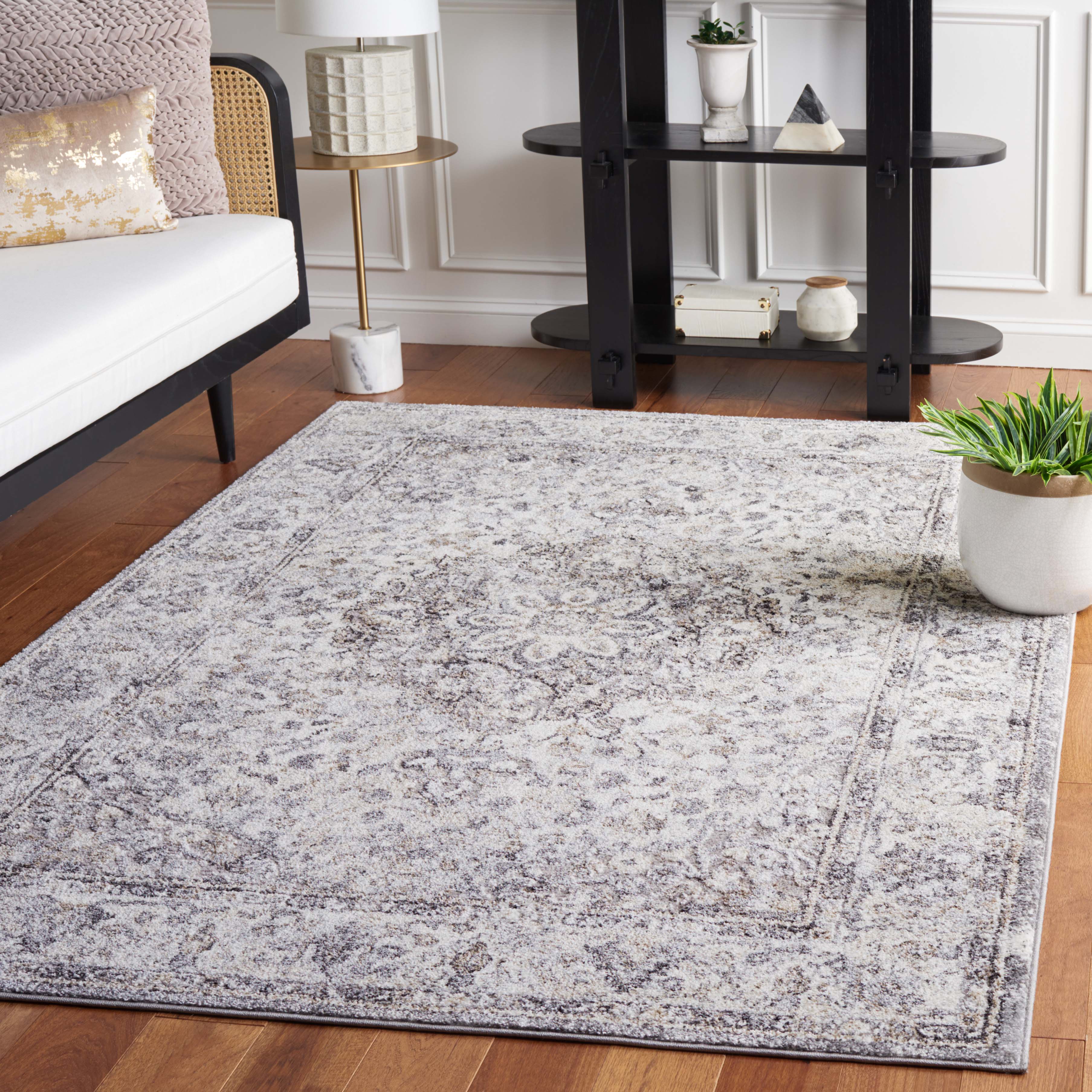 Safavieh Opal 460 Rug, OAL460 - Grey / Ivory