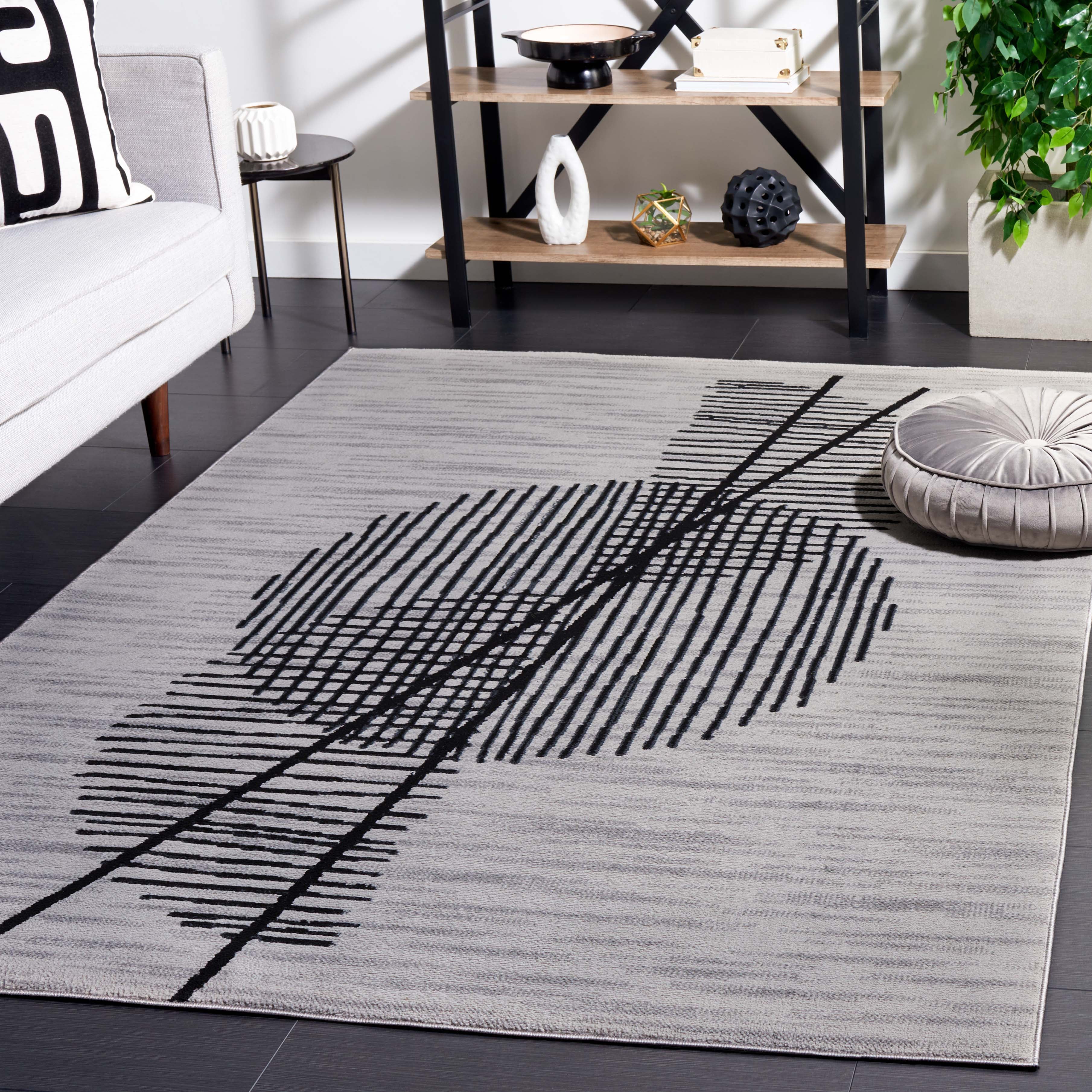 Safavieh Odyssey 830 Rug, ODY830 - Grey / Black