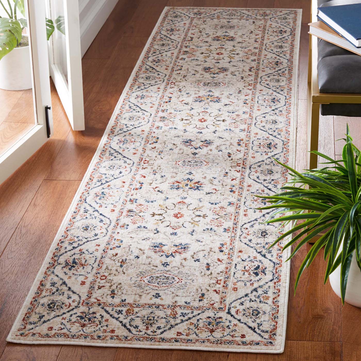 Safavieh Olympia 210 Rug, OPA210 - Ivory / Navy