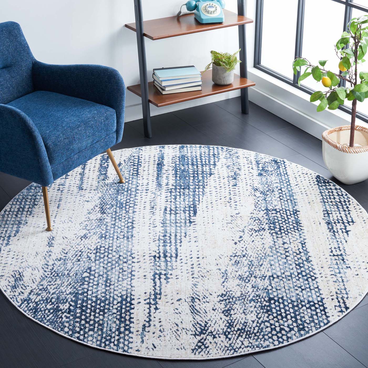 Safavieh Olympia 220 Rug, OPA220 - Blue / Ivory