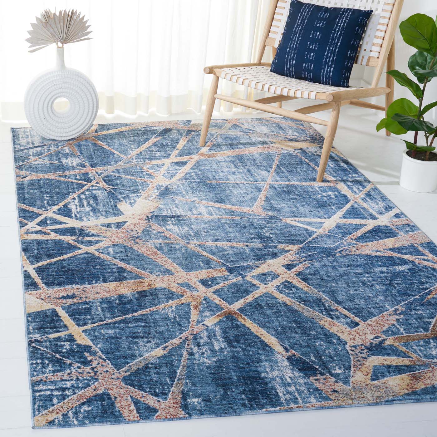 Safavieh Olympia 222 Rug, OPA222 - Blue / Navy