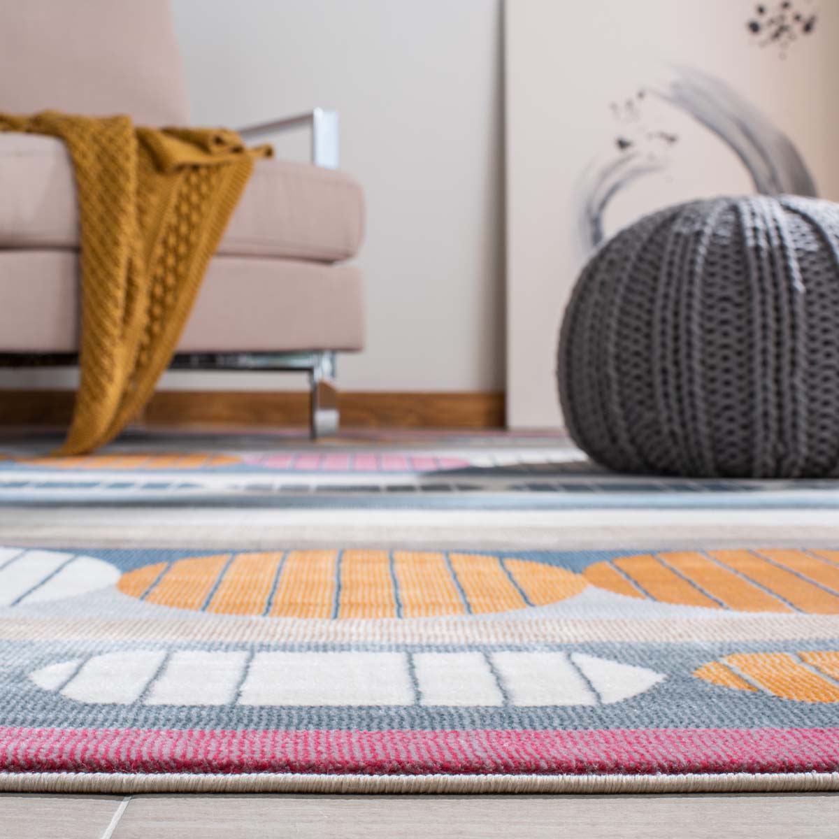 Safavieh Orwell 367 Rug, ORW367 - Grey / Orange