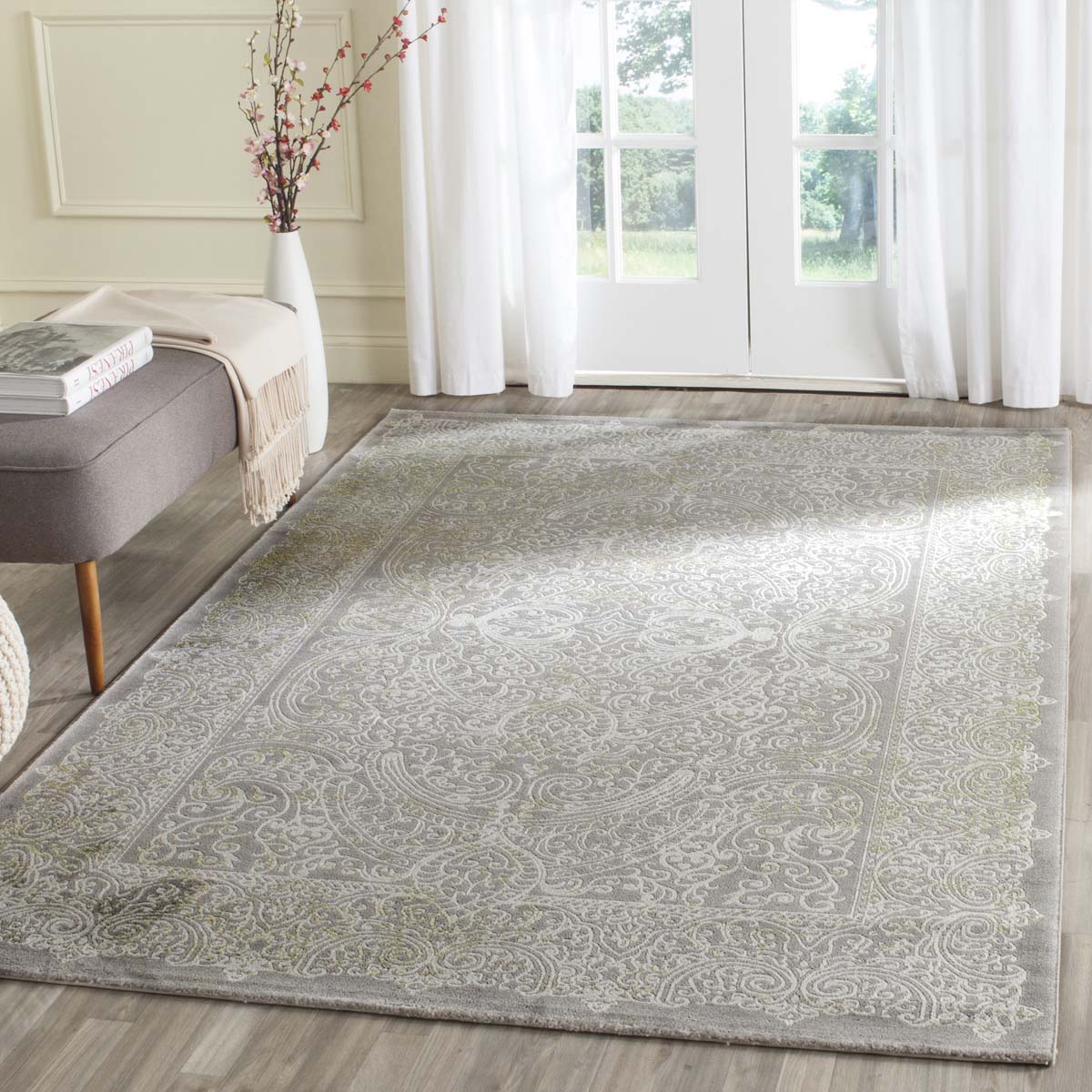 Safavieh Passion 404 Rug, PAS404 - Grey / Green