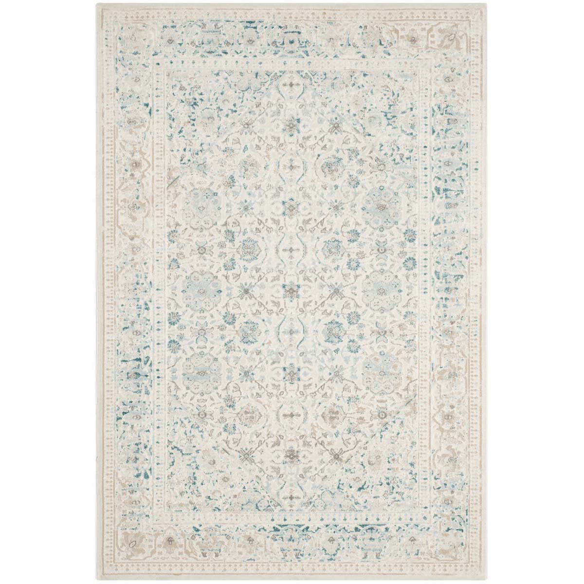 Safavieh Passion 405 Rug, PAS405 - Turquoise / Ivory