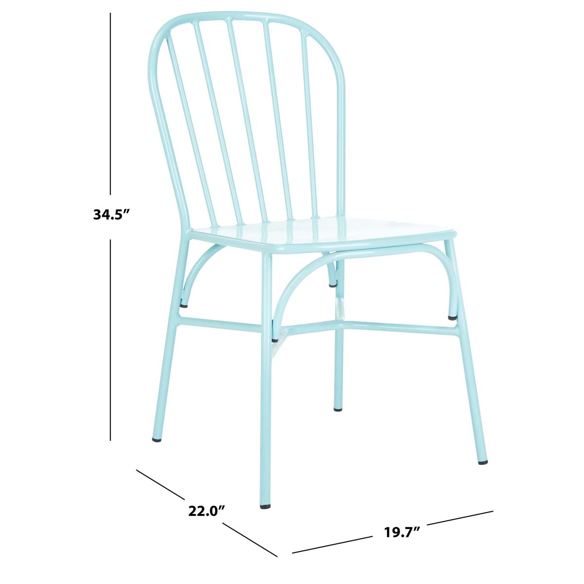 Safavieh Everleigh Stackable Side Chair , PAT3002 - Baby Blue (Set of 2)