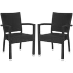 Safavieh Kelda Stacking Arm Chair , PAT4004 - Black (Set of 2)