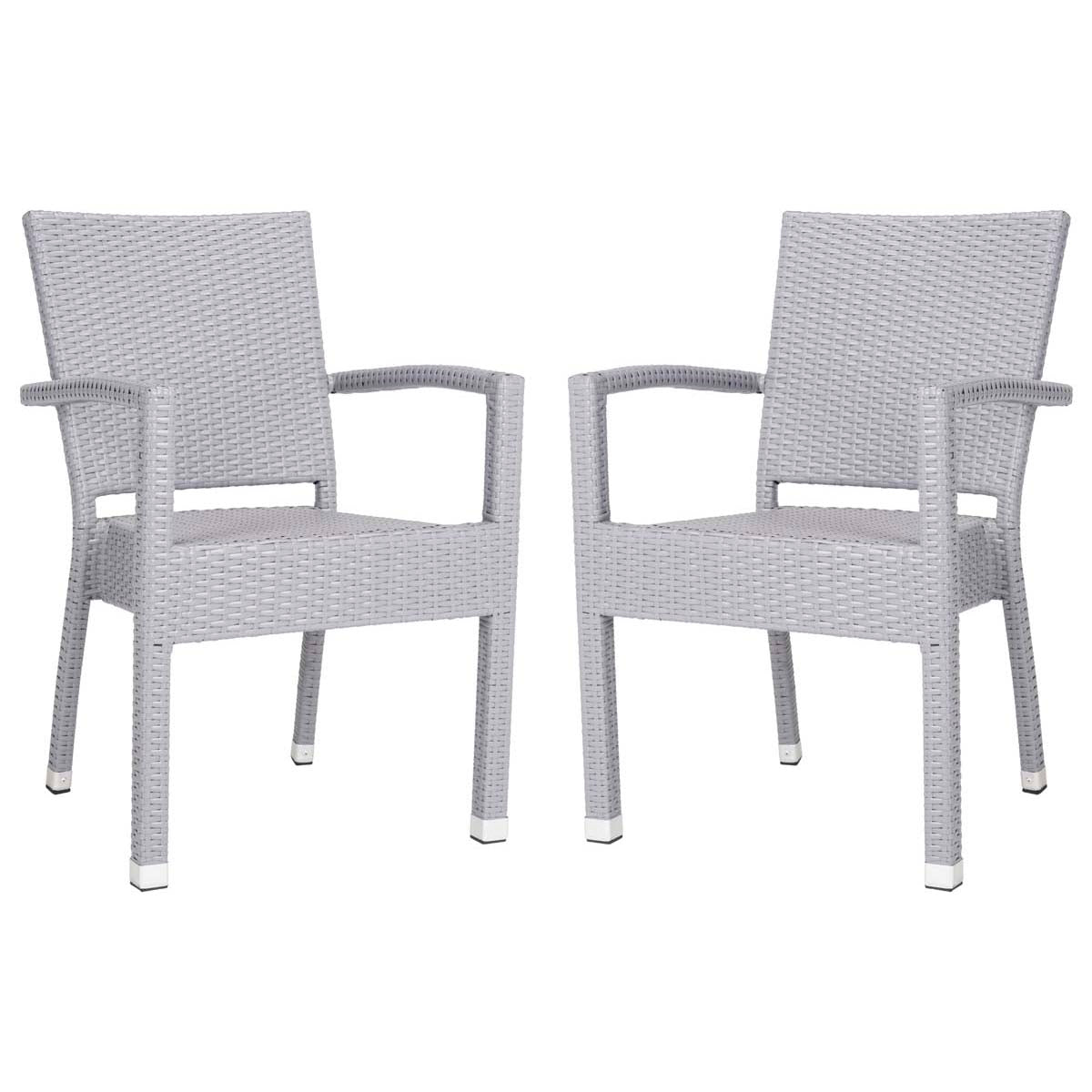 Safavieh Kelda Stacking Arm Chair , PAT4004 - Grey (Set of 2)