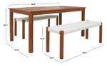 Safavieh Aquina Dining Set , PAT7081 - Natural / White