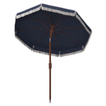 Safavieh Estonia 6.5 Ft Fringe Umbrella , PAT8500 - Navy