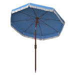 Safavieh Estonia 6.5 Ft Fringe Umbrella , PAT8500 - Light Blue