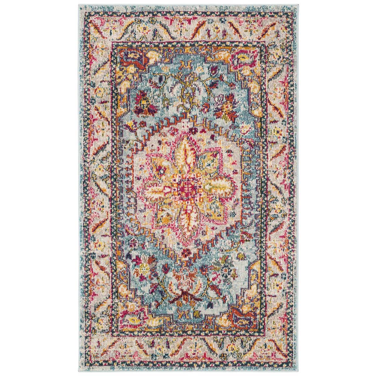 Safavieh Phoenix 153 Rug, PHX153 - Turquoise / Beige