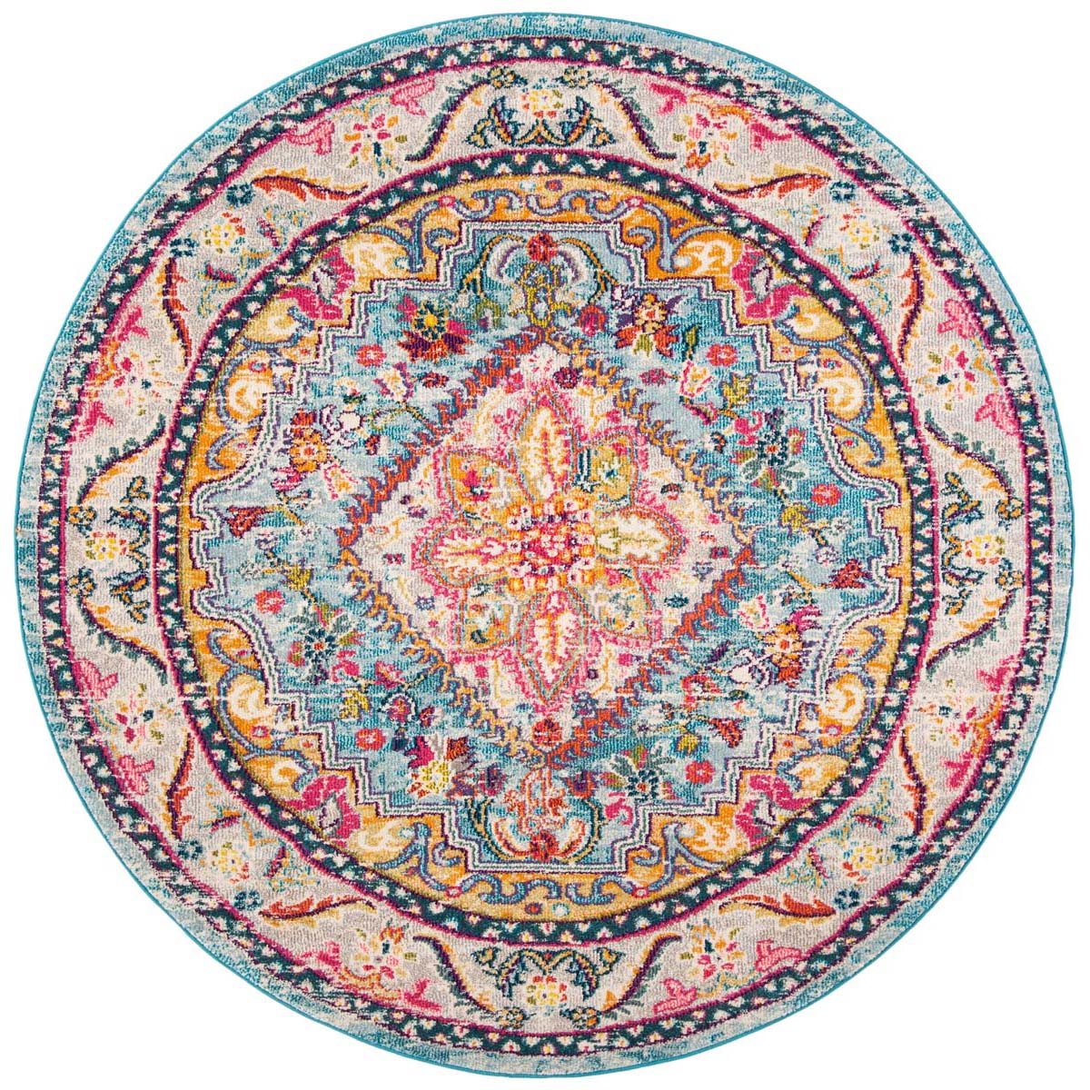 Safavieh Phoenix 153 Rug, PHX153 - Turquoise / Beige