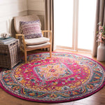 Safavieh Phoenix 153 Rug, PHX153 - Fuchsia / Blue