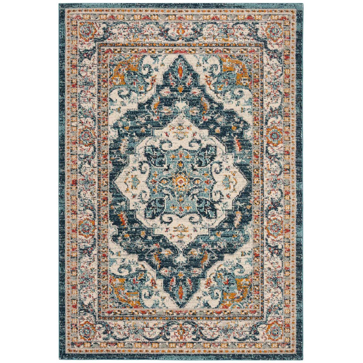 Safavieh Phoenix 154 Rug, PHX154 - Ivory / Blue