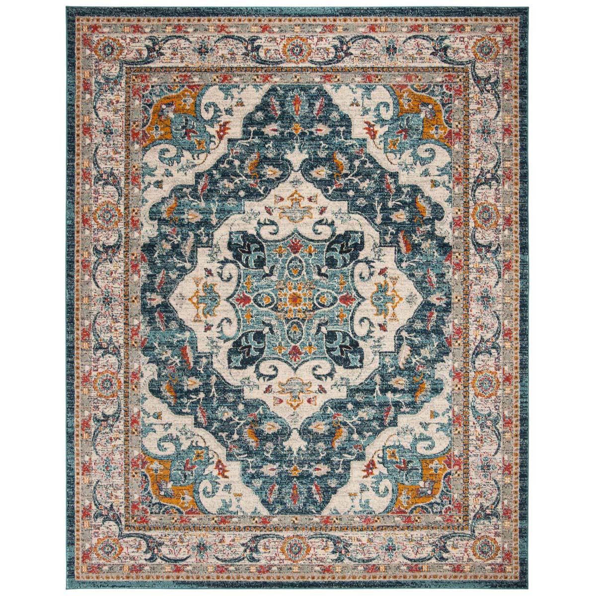 Safavieh Phoenix 154 Rug, PHX154 - Ivory / Blue