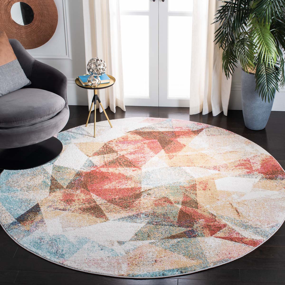 Safavieh Phoenix 257 Rug, PHX257 - Ivory / Terracotta