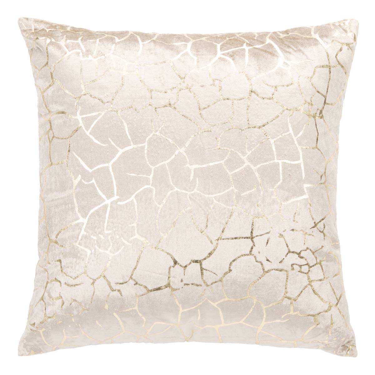 Safavieh Verzla Pillow , PLS6506 - Beige/Gold Foil